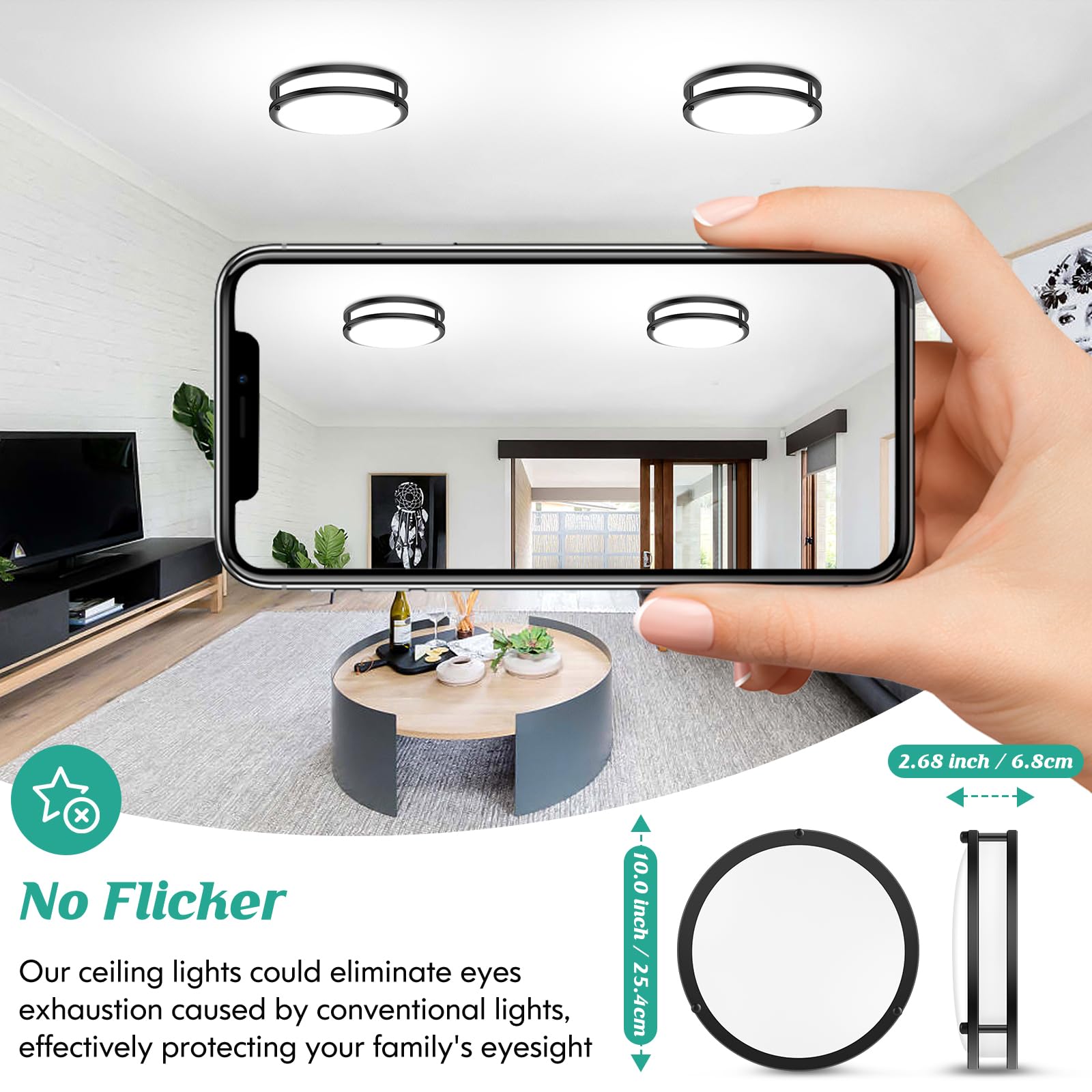 Brightever quick-install ceiling light for fast home upgrades.