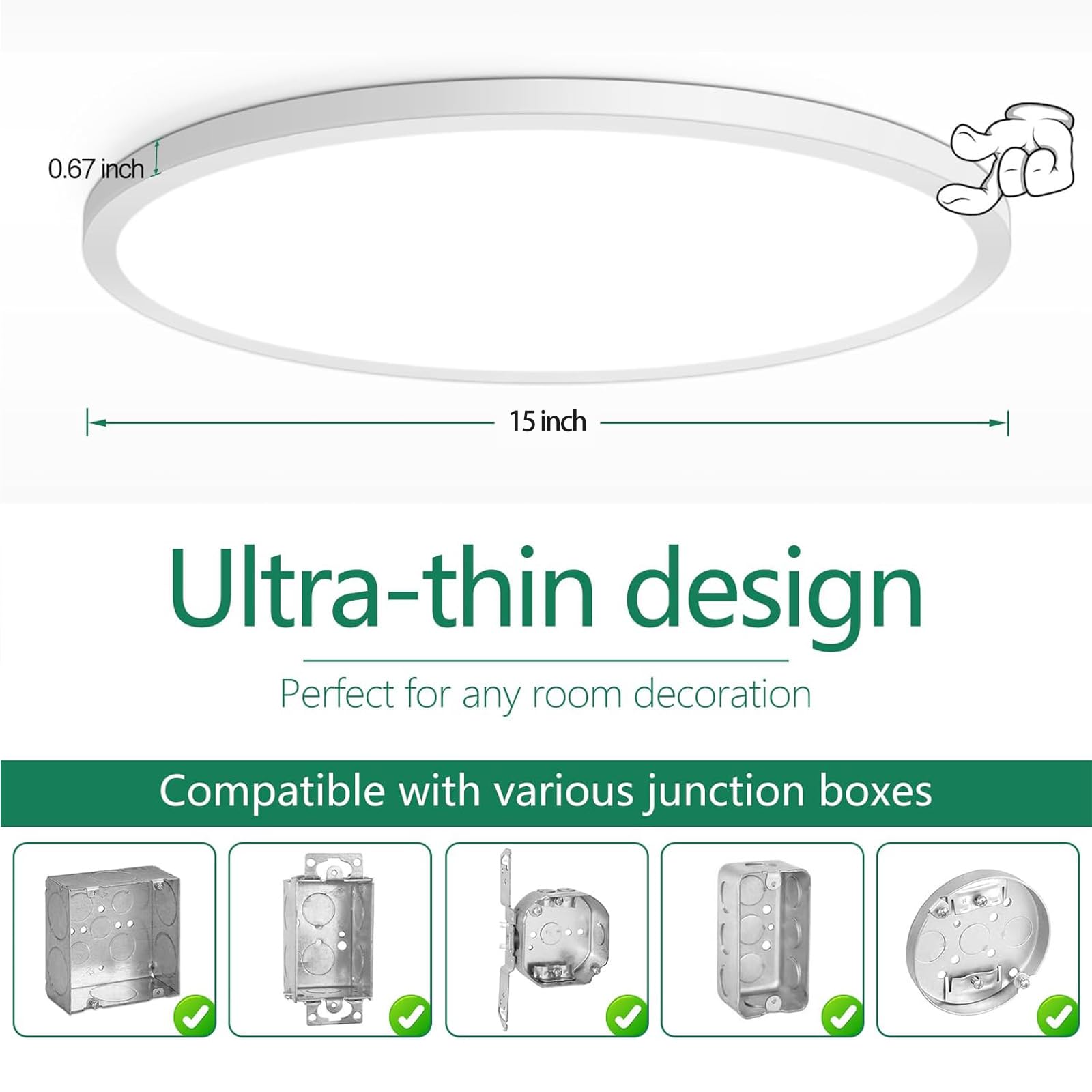 Brightever quick installation with included hardware for a fast retrofit.