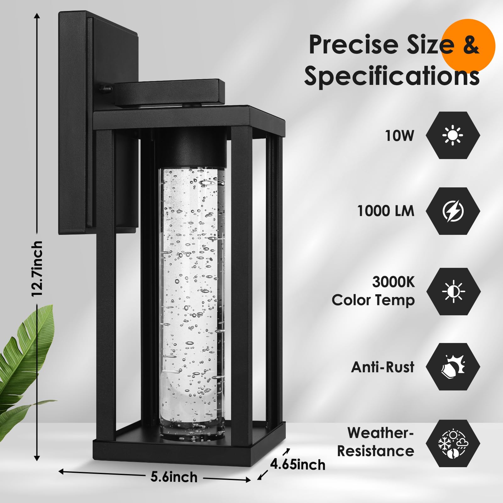 Brightever outdoor lantern showing quick, simple installation with mounting hardware