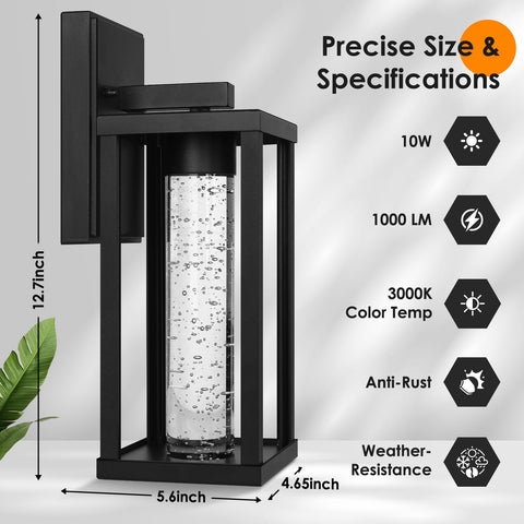 Brightever outdoor lantern showing quick, simple installation with mounting hardware