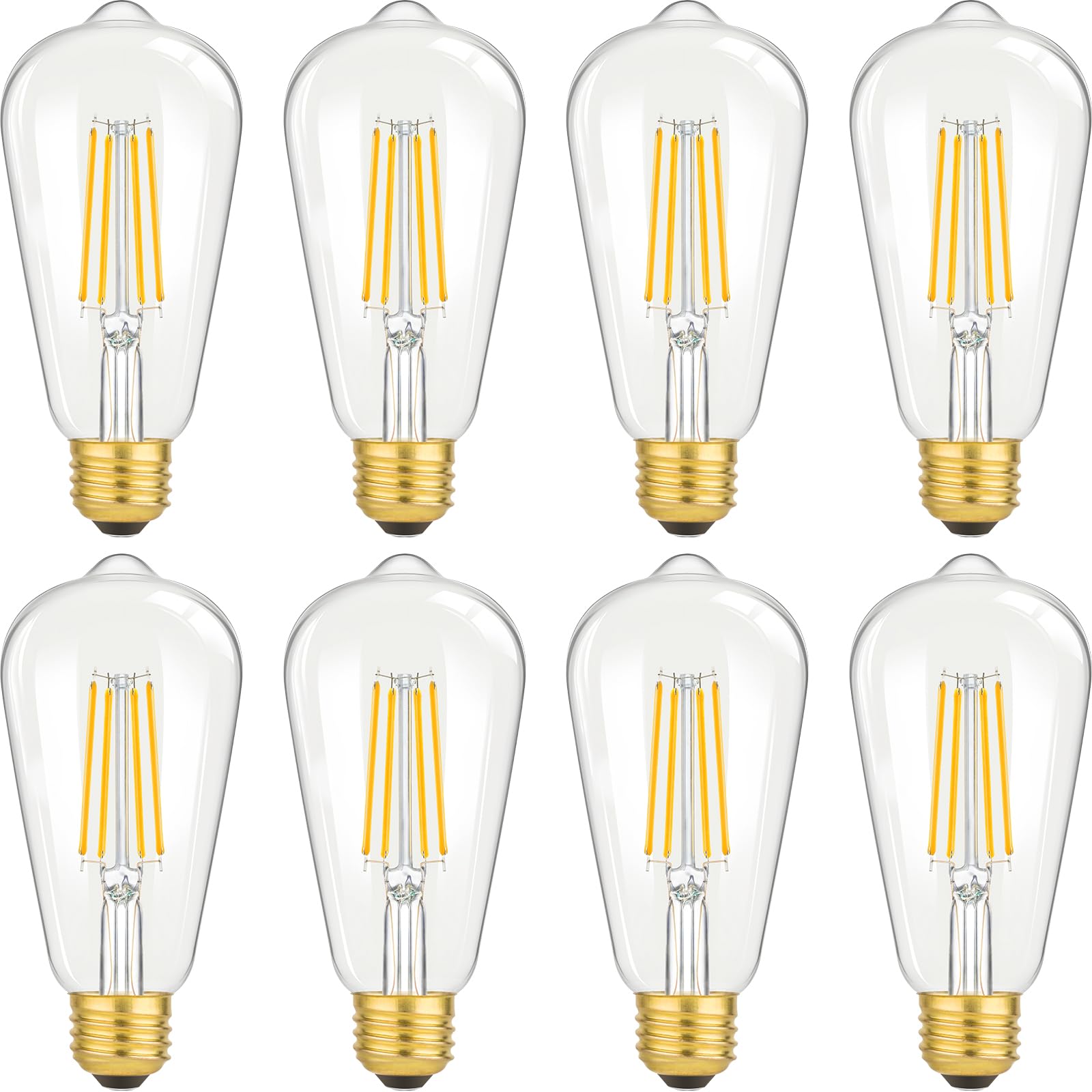 Brightever Edison bulb with clear glass adds vintage style to decorative lighting.