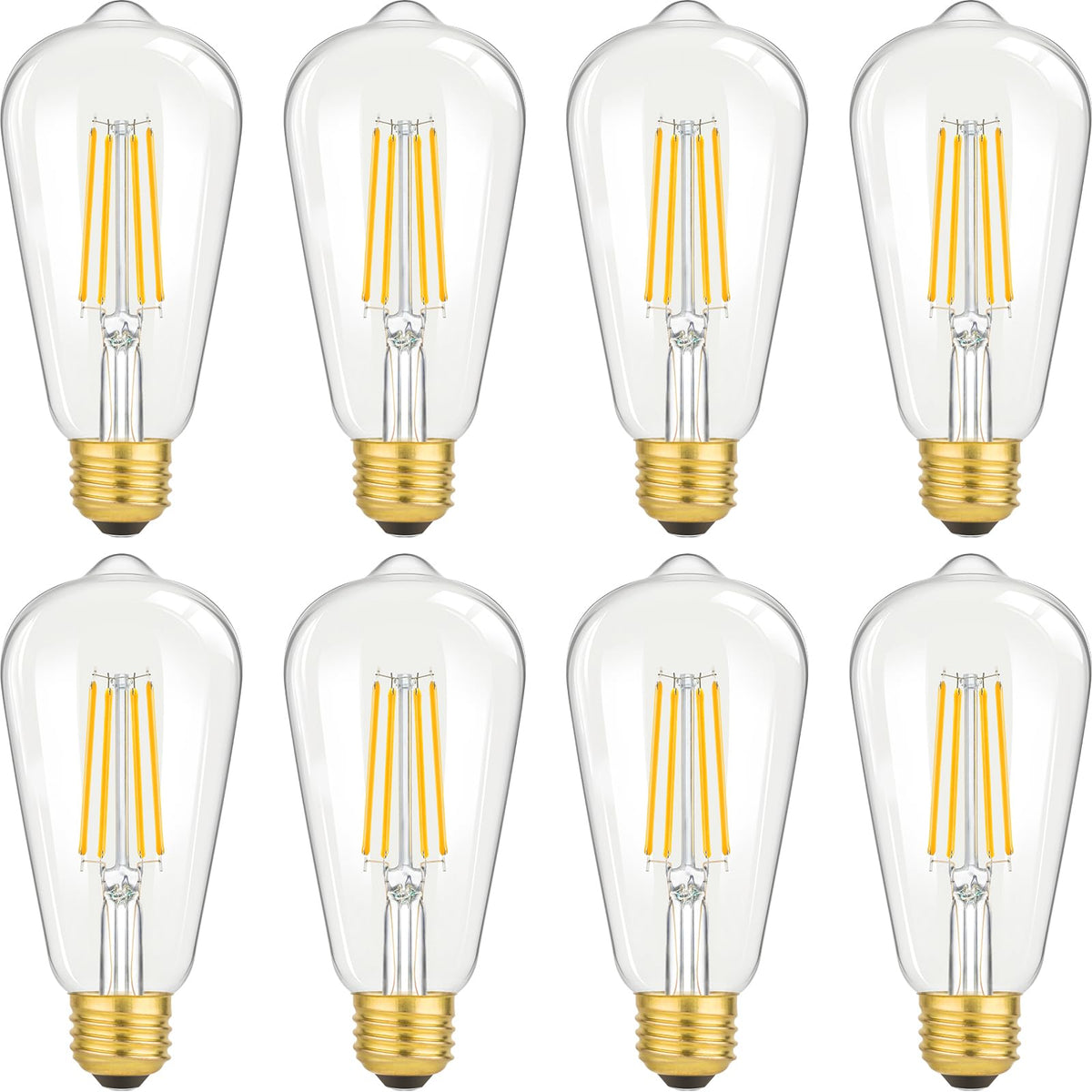 Brightever Edison bulb with clear glass adds vintage style to decorative lighting.