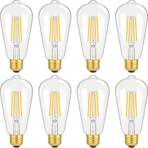 Brightever Edison bulb with clear glass adds vintage style to decorative lighting.