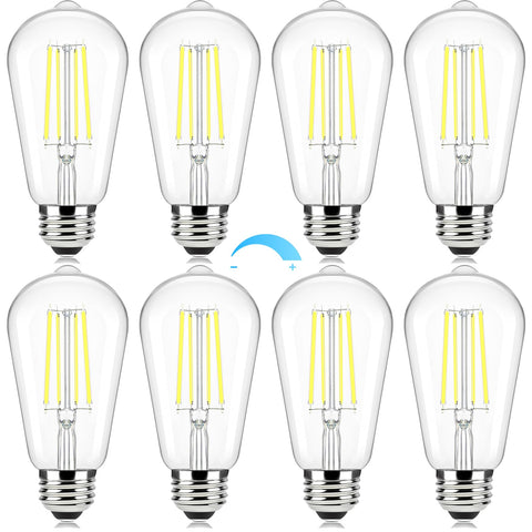 Brightever Edison bulbs with clear glass for vintage porch lighting and true color