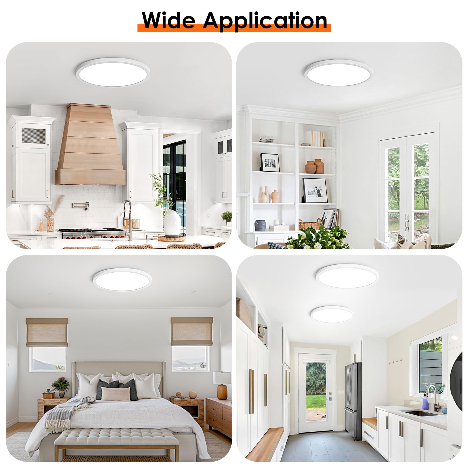 Brightever energy-efficient long-life LED flush mount for ongoing use