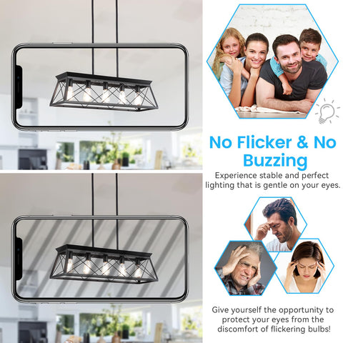 Brightever eye-friendly filament bulb with minimal flicker for comfortable evenings