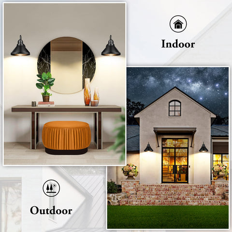 Brightever farmhouse light brightens entryways with durable metal and classic lines.
