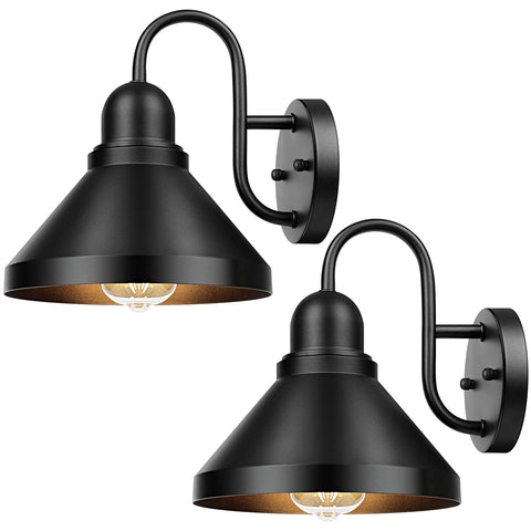 Brightever gooseneck outdoor light fixture for porch provides a warm, inviting glow.