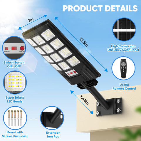 Brightever IP65 weatherproof housing withstands rain and snow.