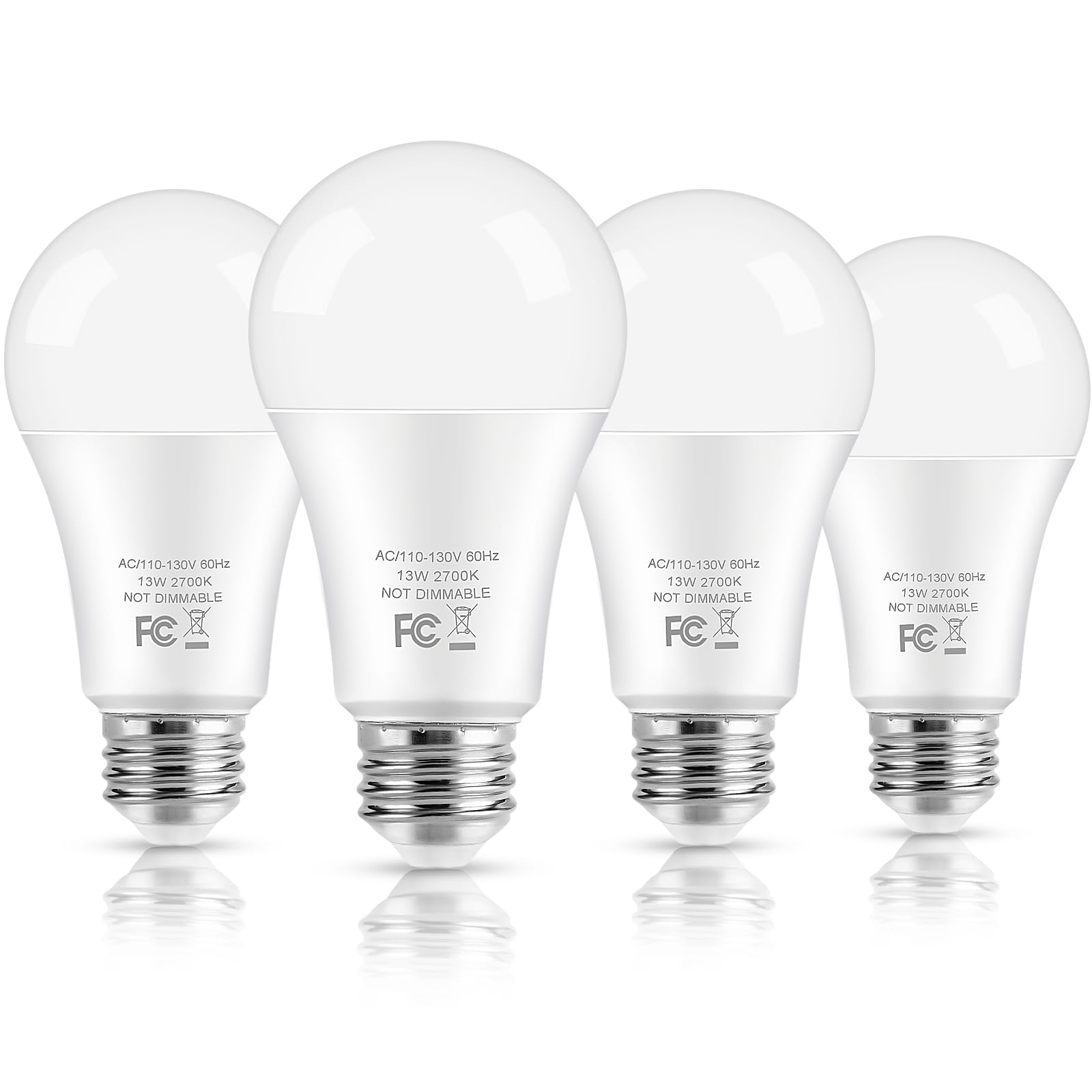 Brightever LED bulb with 100W equivalent brightness for living spaces.