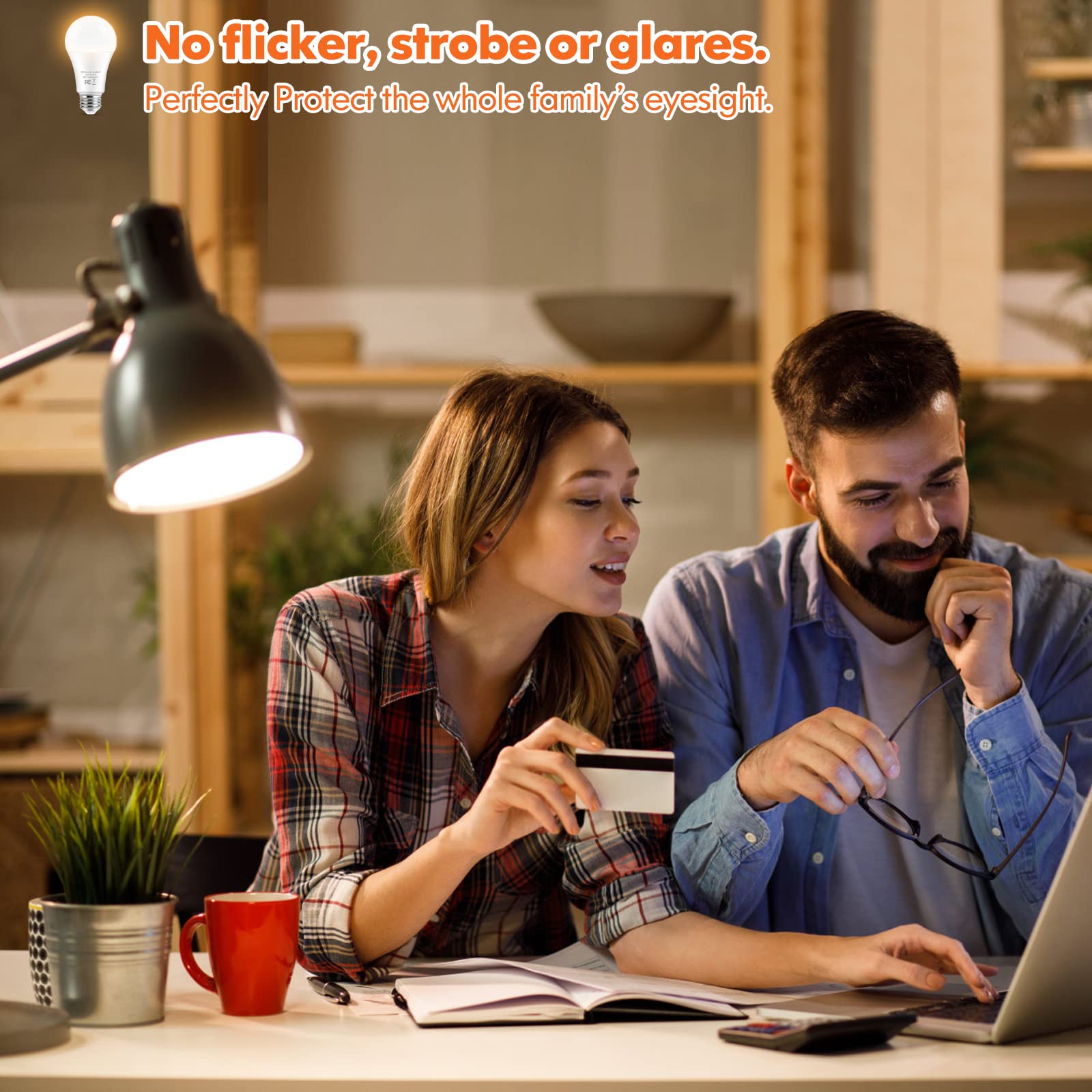 Brightever non-dimmable bulb for steady, reliable illumination.