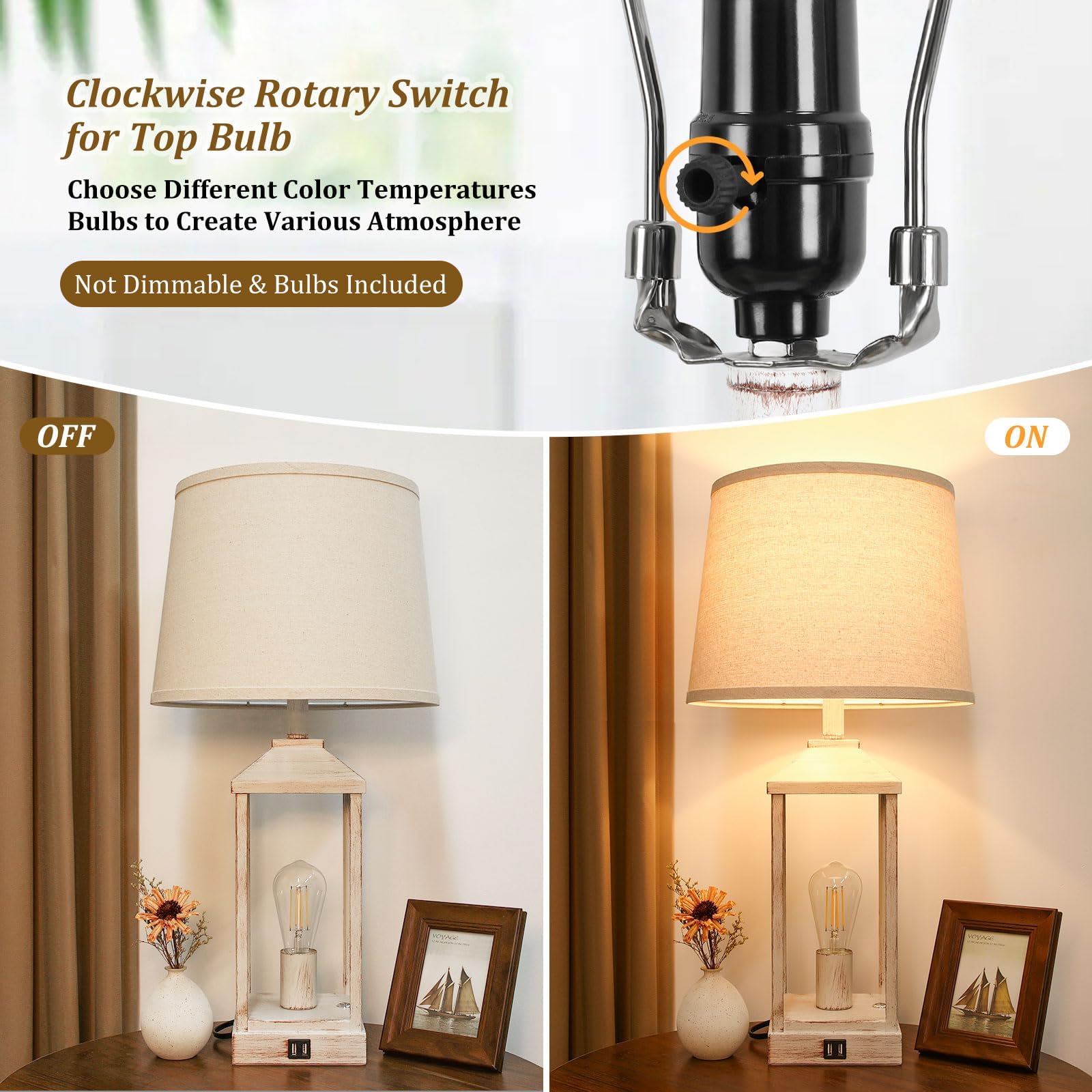 Brightever LED bulbs included for immediate dimmable setup