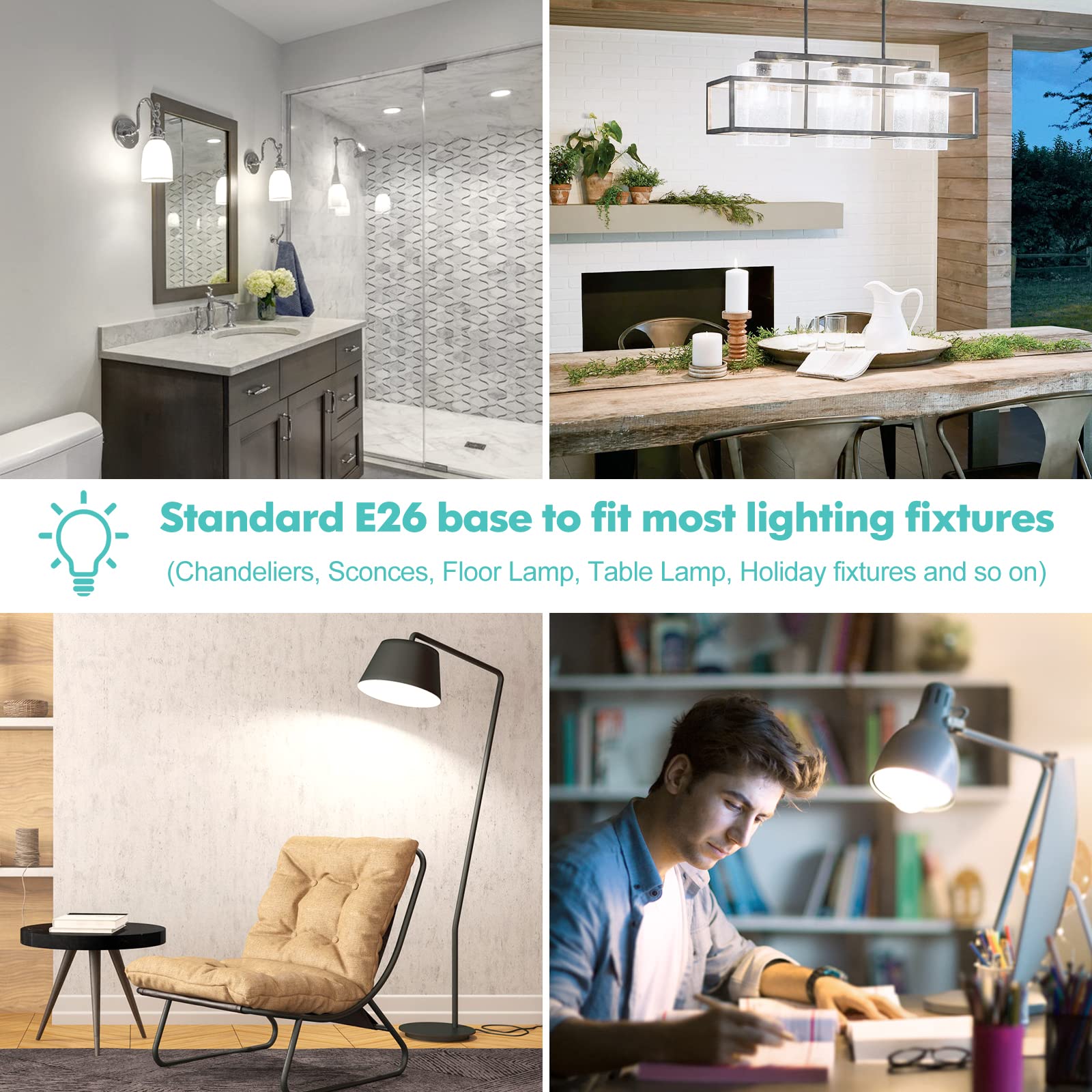 Brightever LED bulbs suitable for indoor and outdoor use in many spaces