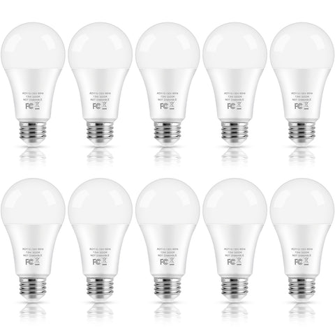 Brightever LED bulbs 10-pack front view for easy bulk replacement