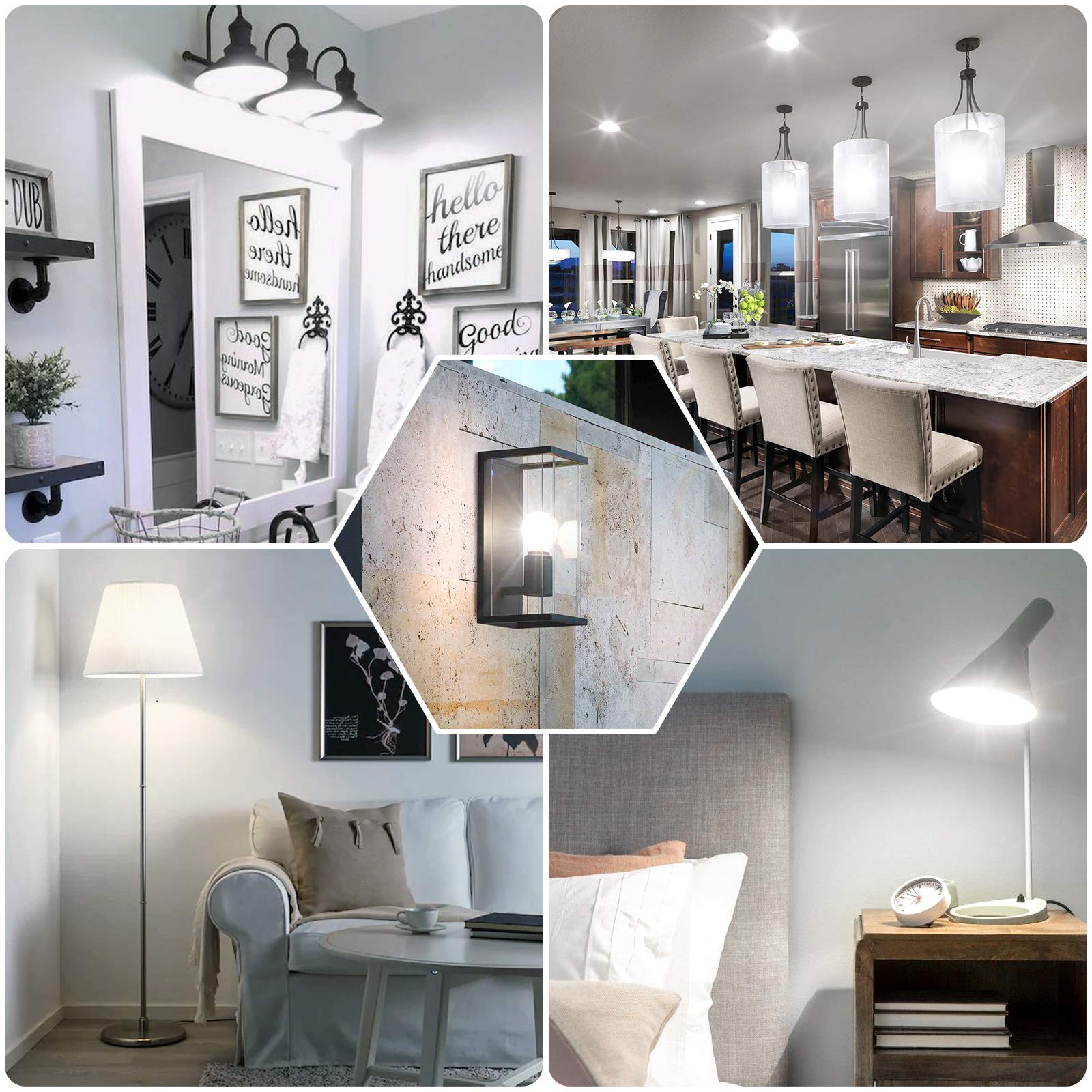 Brightever non dimmable bulbs suited for fixed ceiling lights and lamps