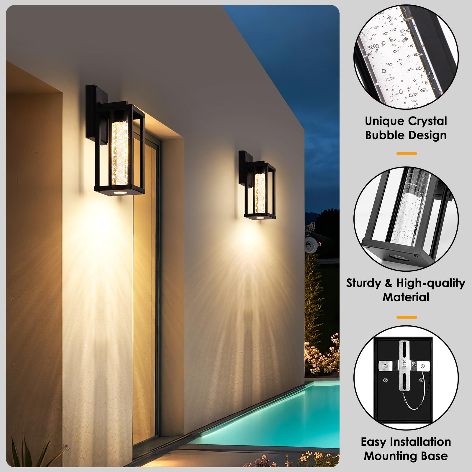 Brightever LED outdoor wall light emitting 3000K warm white