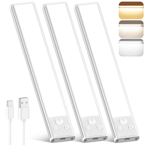 Brightever motion sensor under cabinet light 12inch illuminates countertops hands-free.