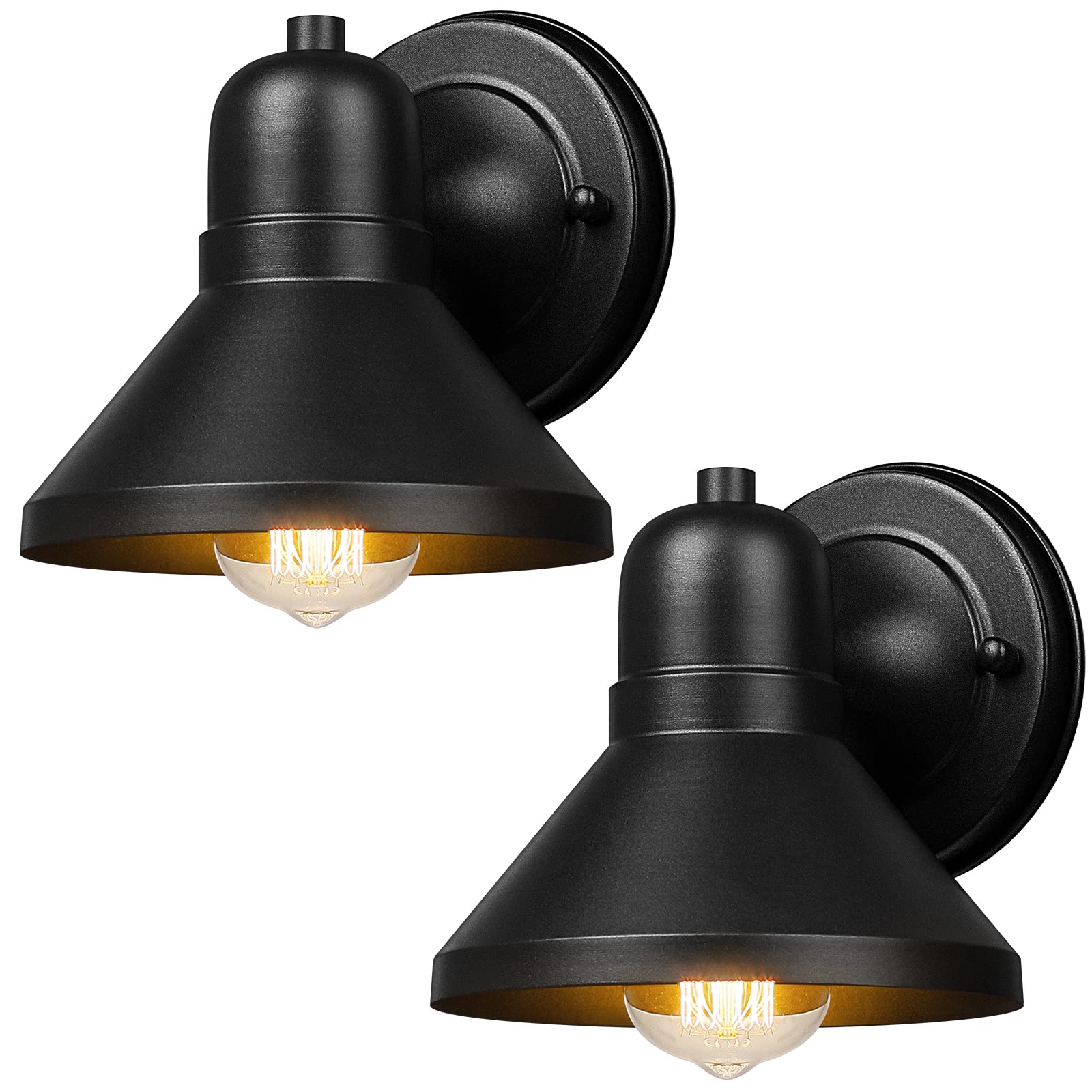 Brightever outdoor lanterns 2-pack illuminate your doorway with durable, weatherproof design.