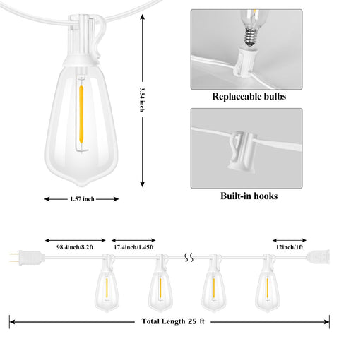 Brightever close-up of shatterproof Edison bulbs delivering warm glow