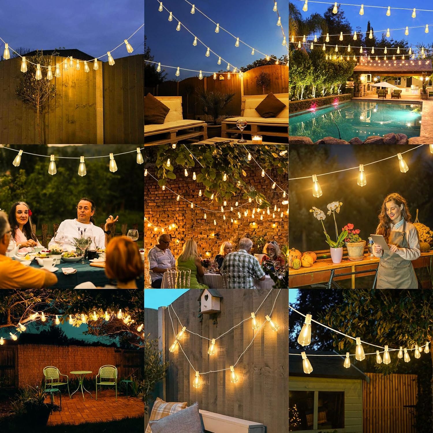 Brightever weatherproof LED string lights withstand seasonal weather