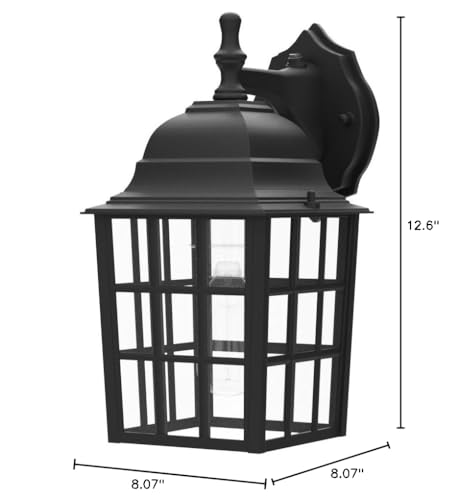 Brightever outdoor wall light suitable for porch, garage, and walkway lighting.