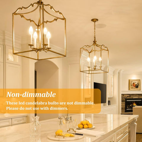 Brightever E12 bulb for pendant lights; crisp warm glow and energy efficiency.