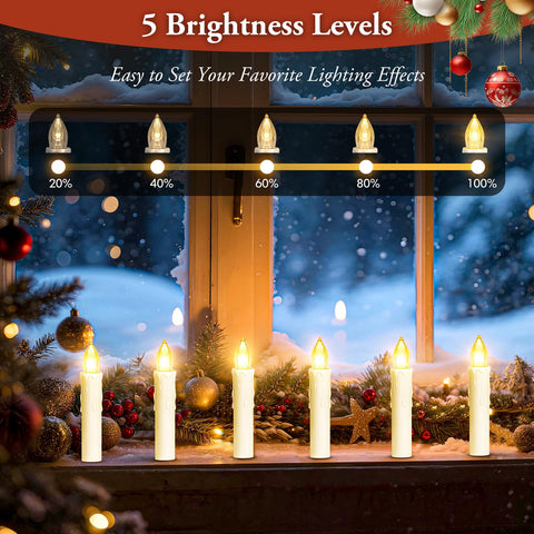 Brightever remote-control taper candle for easy mood lighting from the couch.