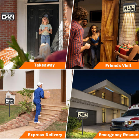 Brightever solar address sign quick-start guide aids setup.