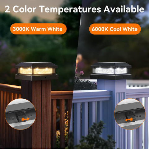 Brightever waterproof IP65 case demonstrates year-round weather protection for posts.