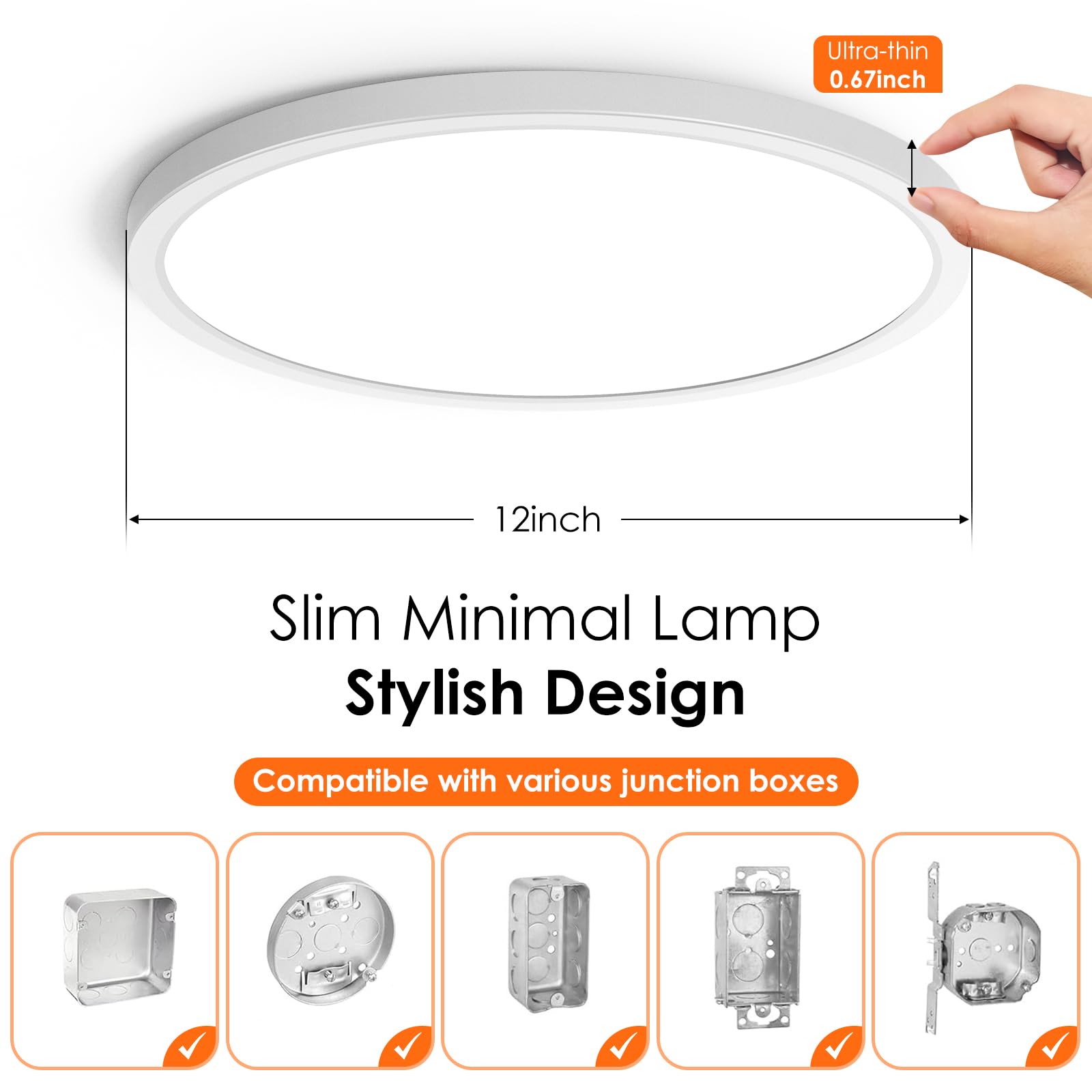 Brightever ultra-slim 0.67-inch profile for a clean ceiling line