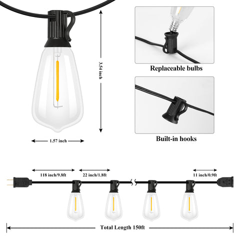 Brightever tear-drop ST38 bulbs provide vintage Edison-style glow