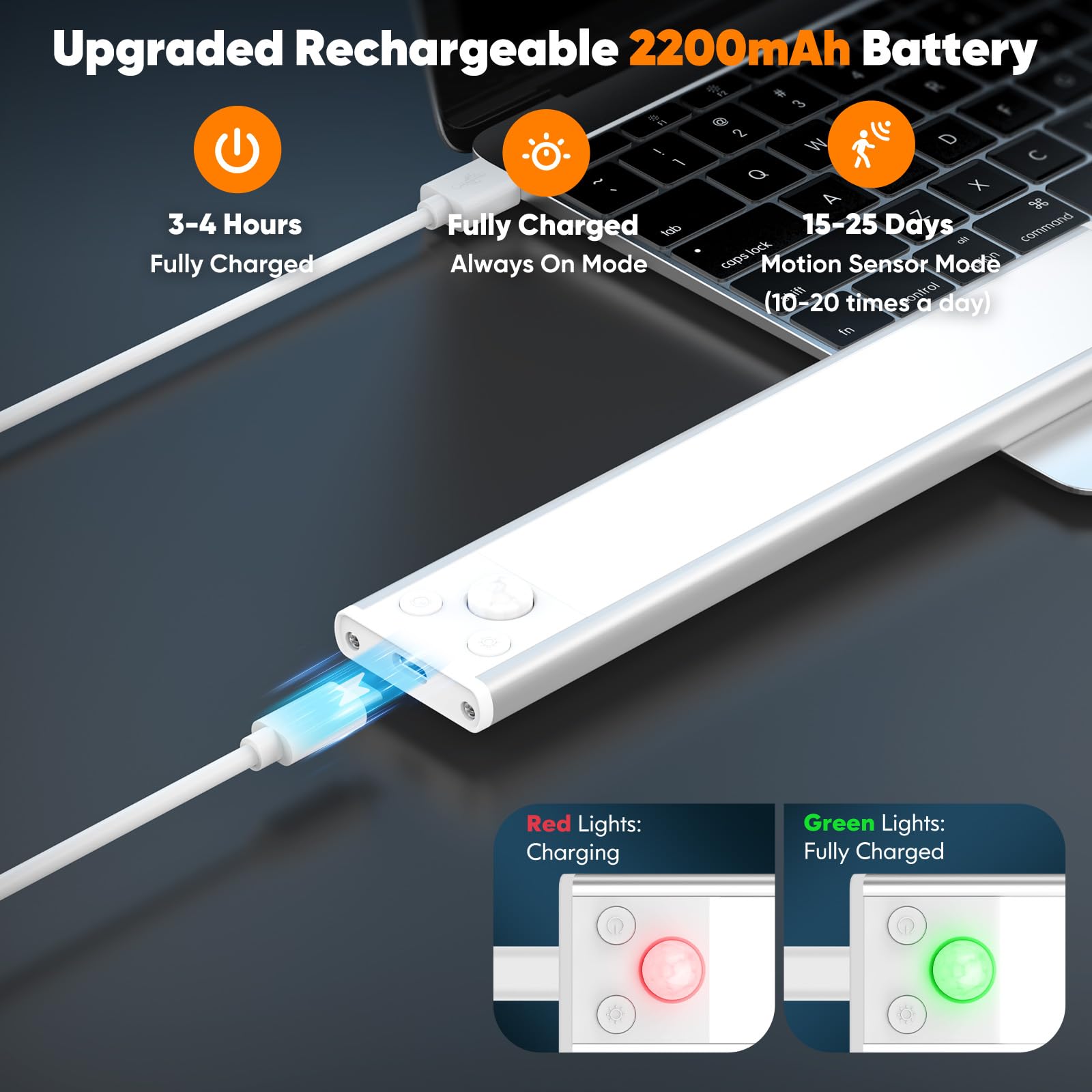 Brightever ultra-thin 10mm profile fitting under a cabinet