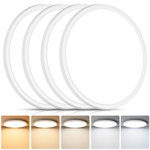 Brightever ultra-thin flush mount 12-inch fixture for modern ceilings.
