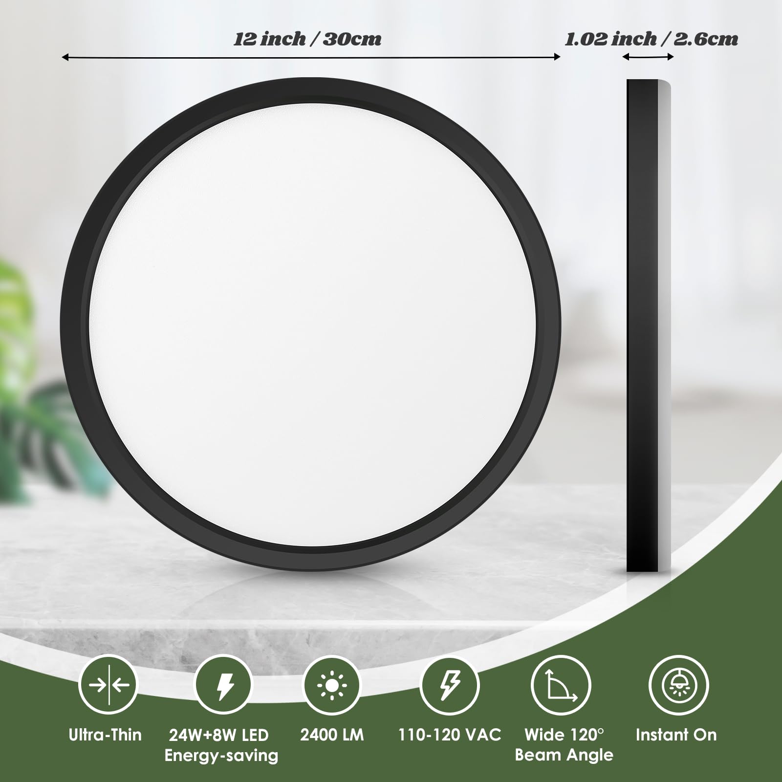 Brightever ultra-thin sealed fixture designed for easy cleaning and durability.