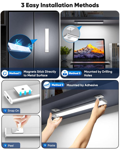 Brightever dimmable under cabinet light enables stepless brightness control.