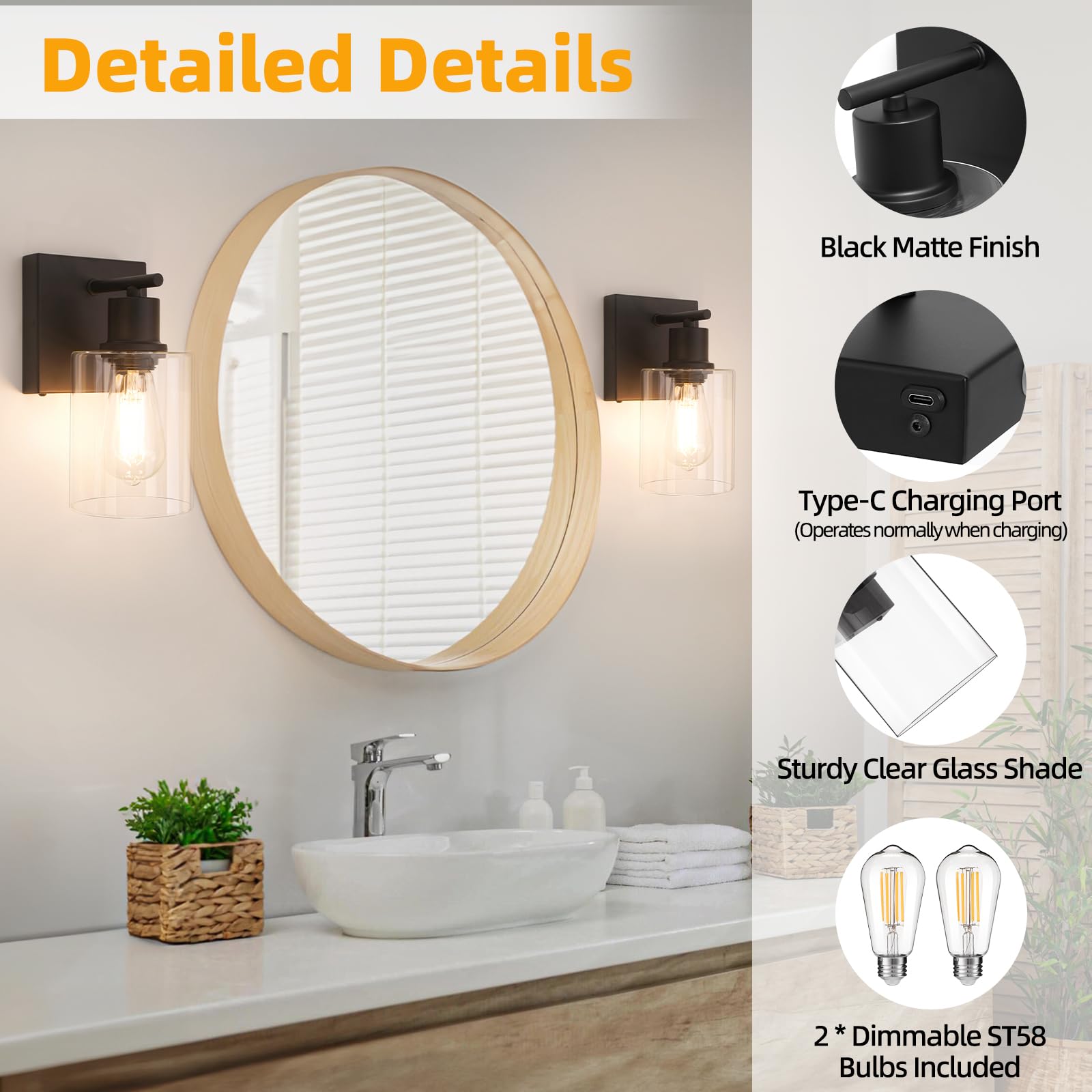 Brightever 10000mAh sconce supports long ambient glow