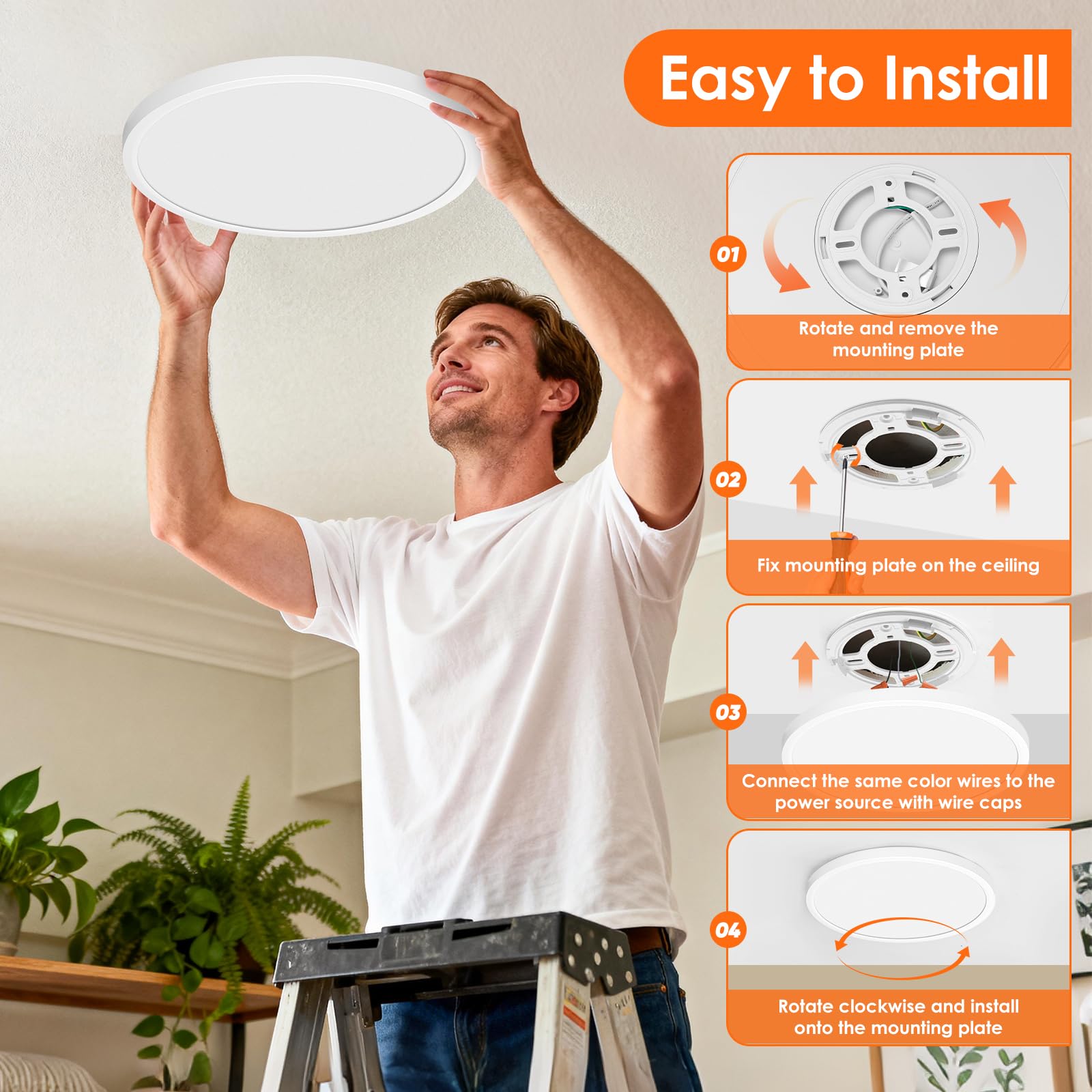 Brightever versatile room lighting suitable for living rooms, kitchens, bathrooms