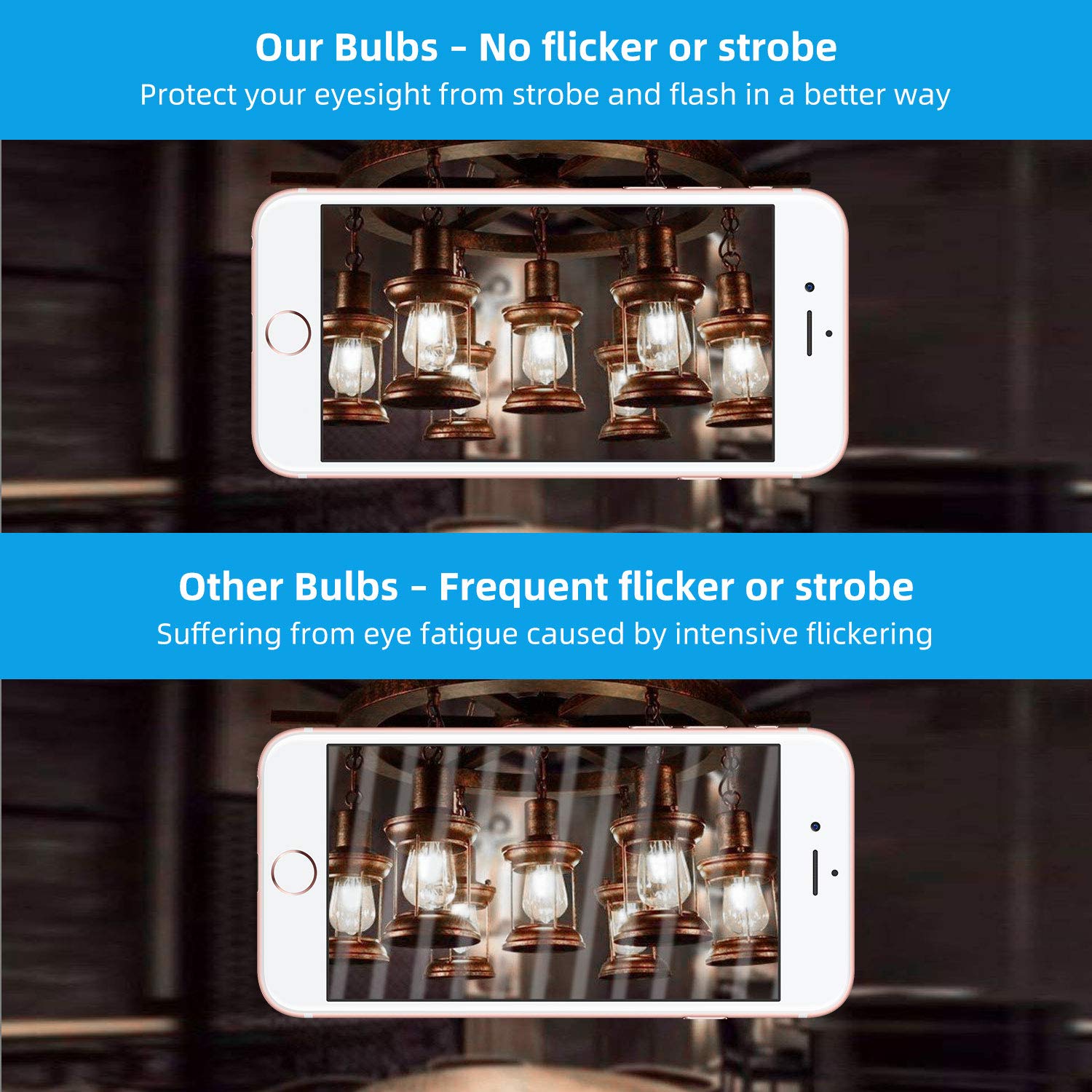 Brightever long-lasting bulb over 25,000 hours reduces replacements.
