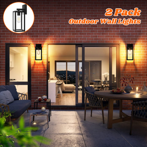 Brightever wall light features open bottom design for easy bulb replacement and cleaning.