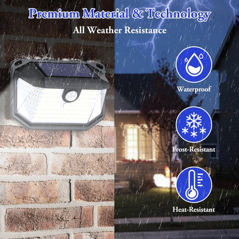 Brightever waterproof outdoor lights withstand rain, heat, and frost.