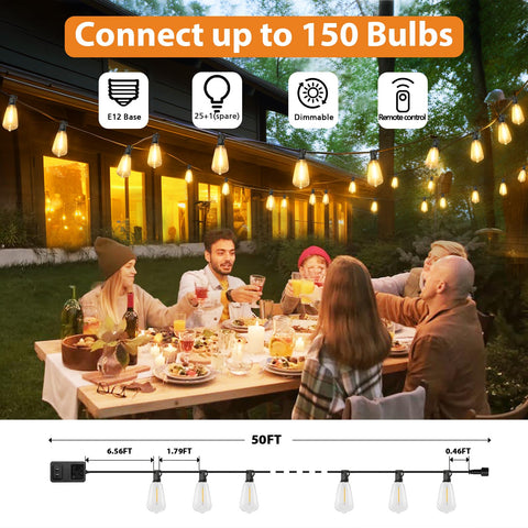 Brightever waterproof outdoor lights ideal for patios and gardens.