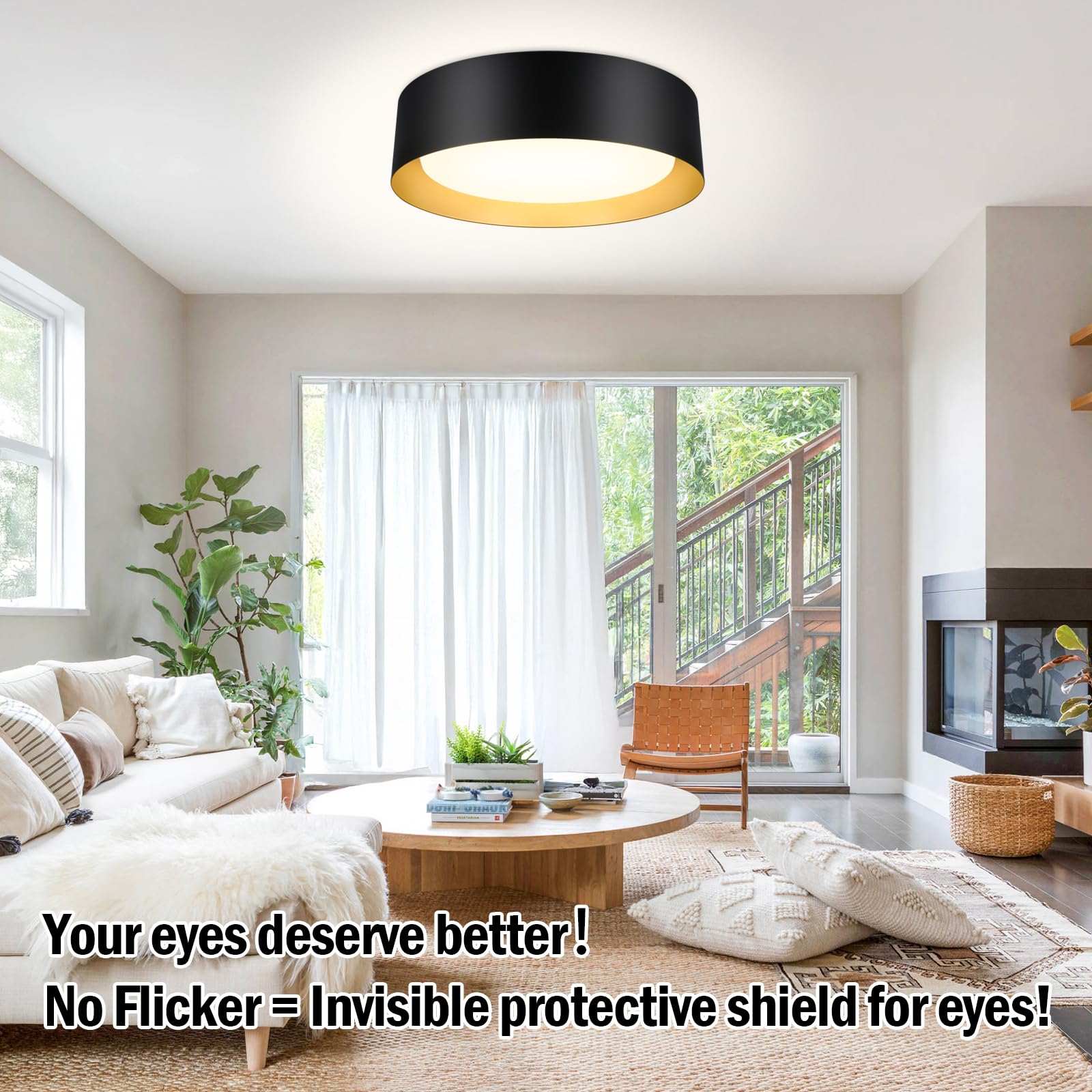 BrightHome black-gold interior detail highlighting modern design features.
