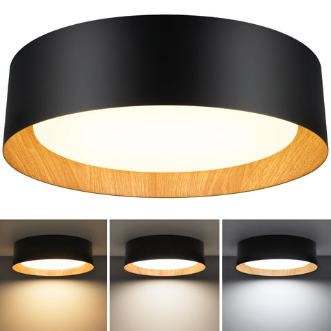 BrightHome flush mount LED ceiling light with built‑in panel providing bright, even illumination