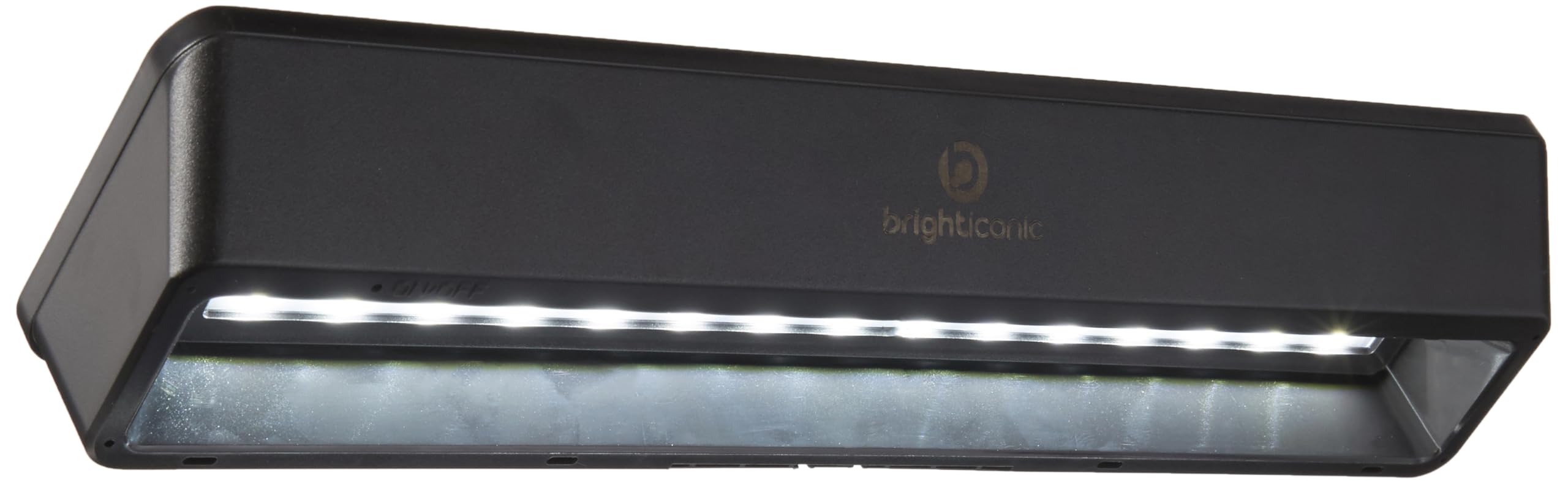 BRIGHTICONIC solar-powered sign light, weatherproof IP65 for year-round use.