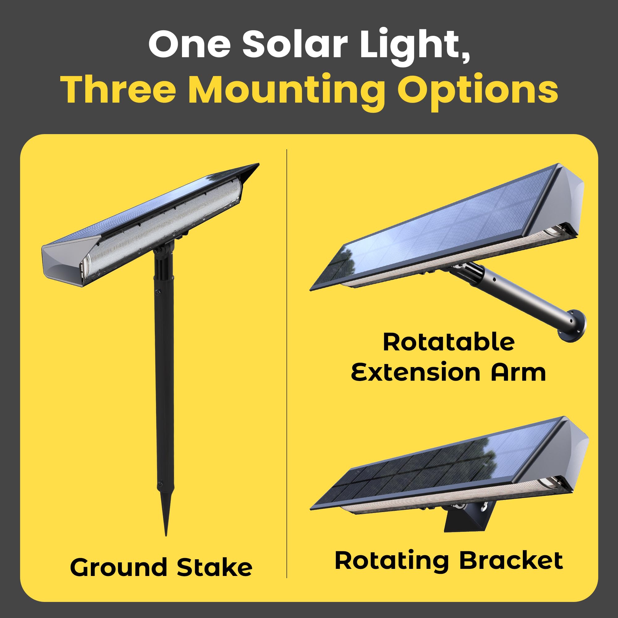 Brighticonic black-housing outdoor sign light enhances curb appeal.