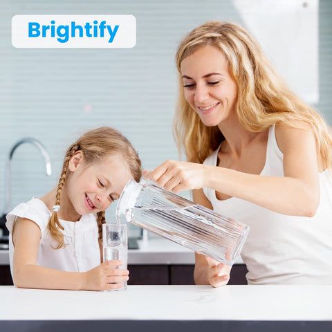 Brightify 5-micron label emphasizes precise sediment filtration capability