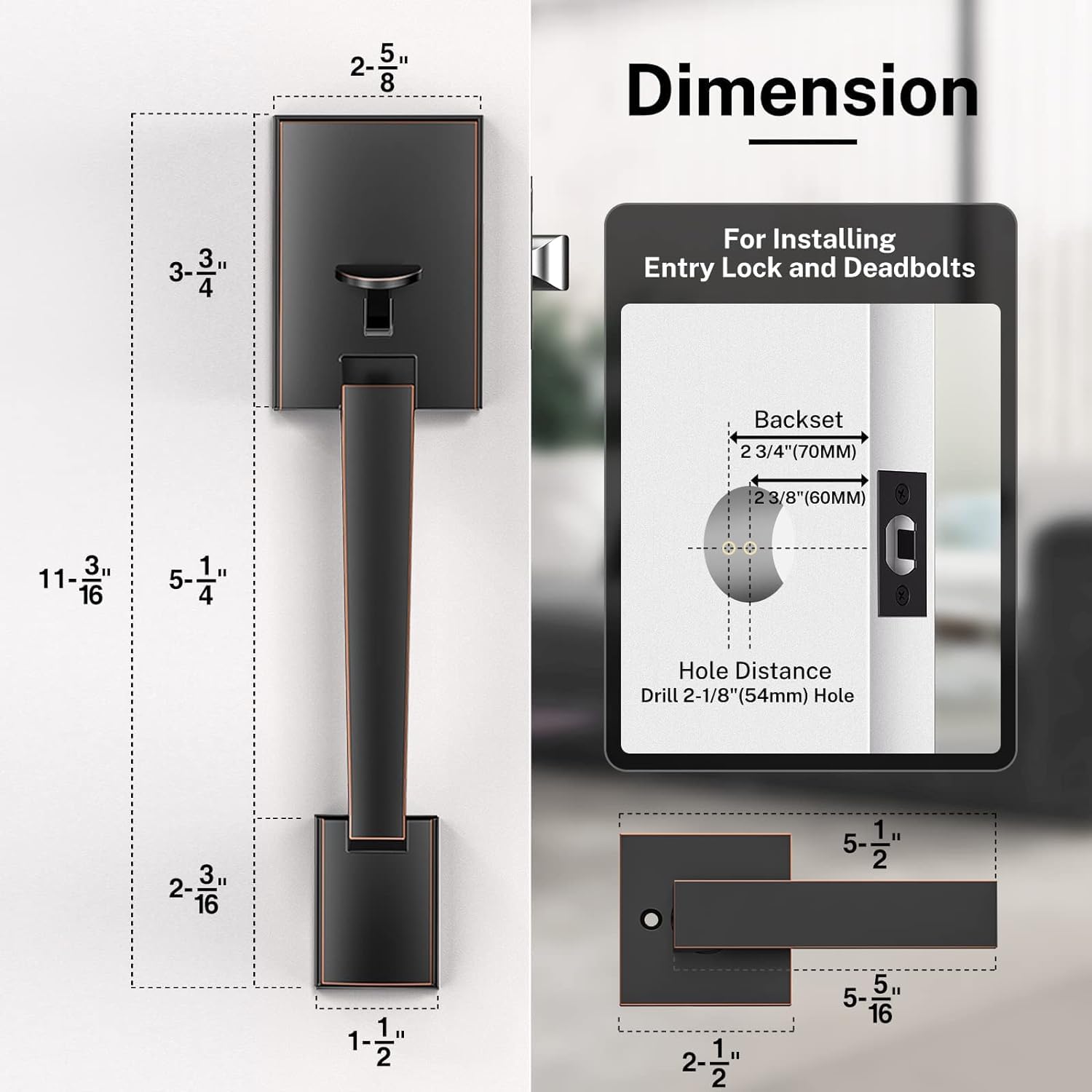 Brightify reversible mechanism demonstrated for left- and right-handed doors.