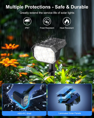 Brightown 2 in 1 landscape lights for ground and wall installation