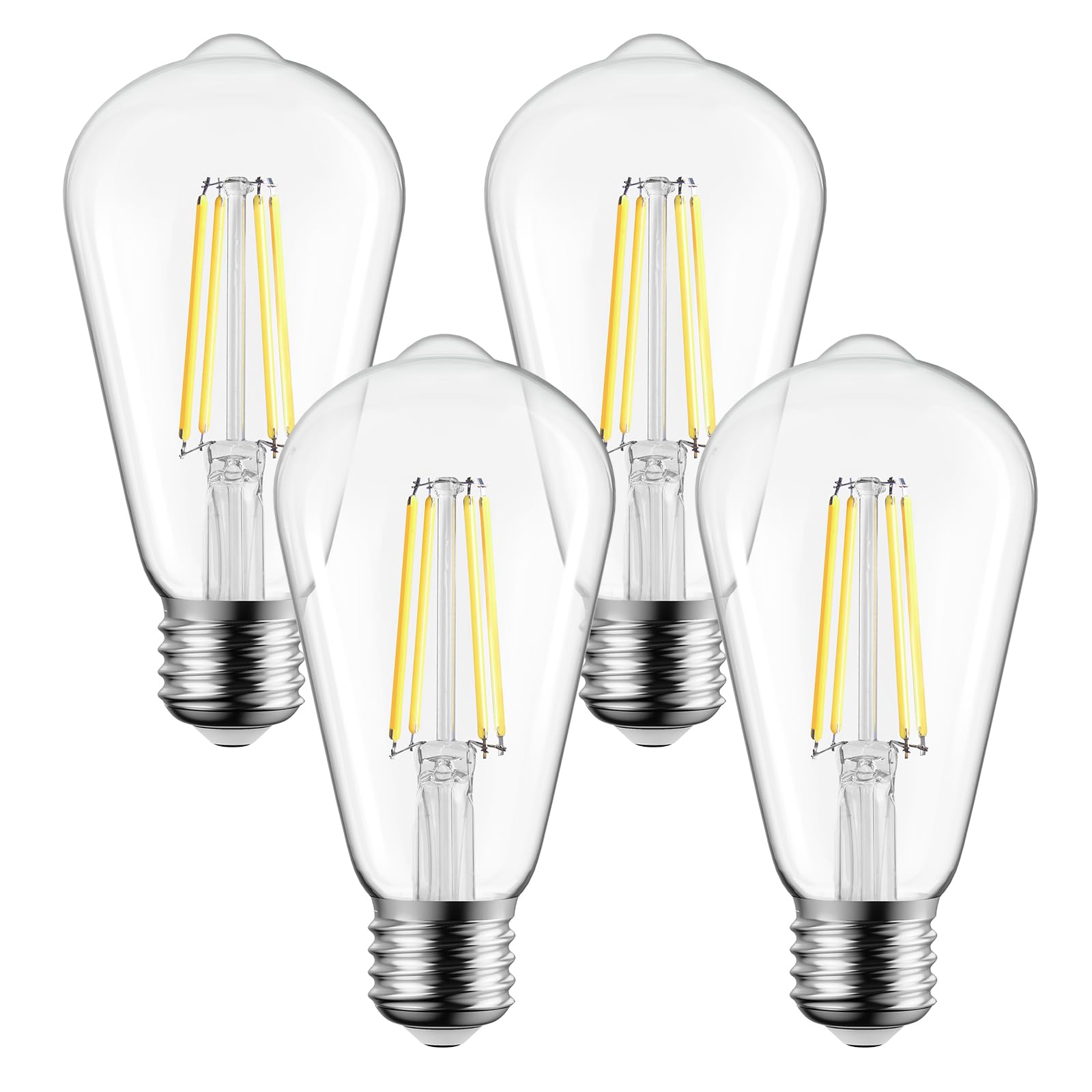 Brightown 4-pack Edison bulbs for bright ambient lighting in modern fixtures