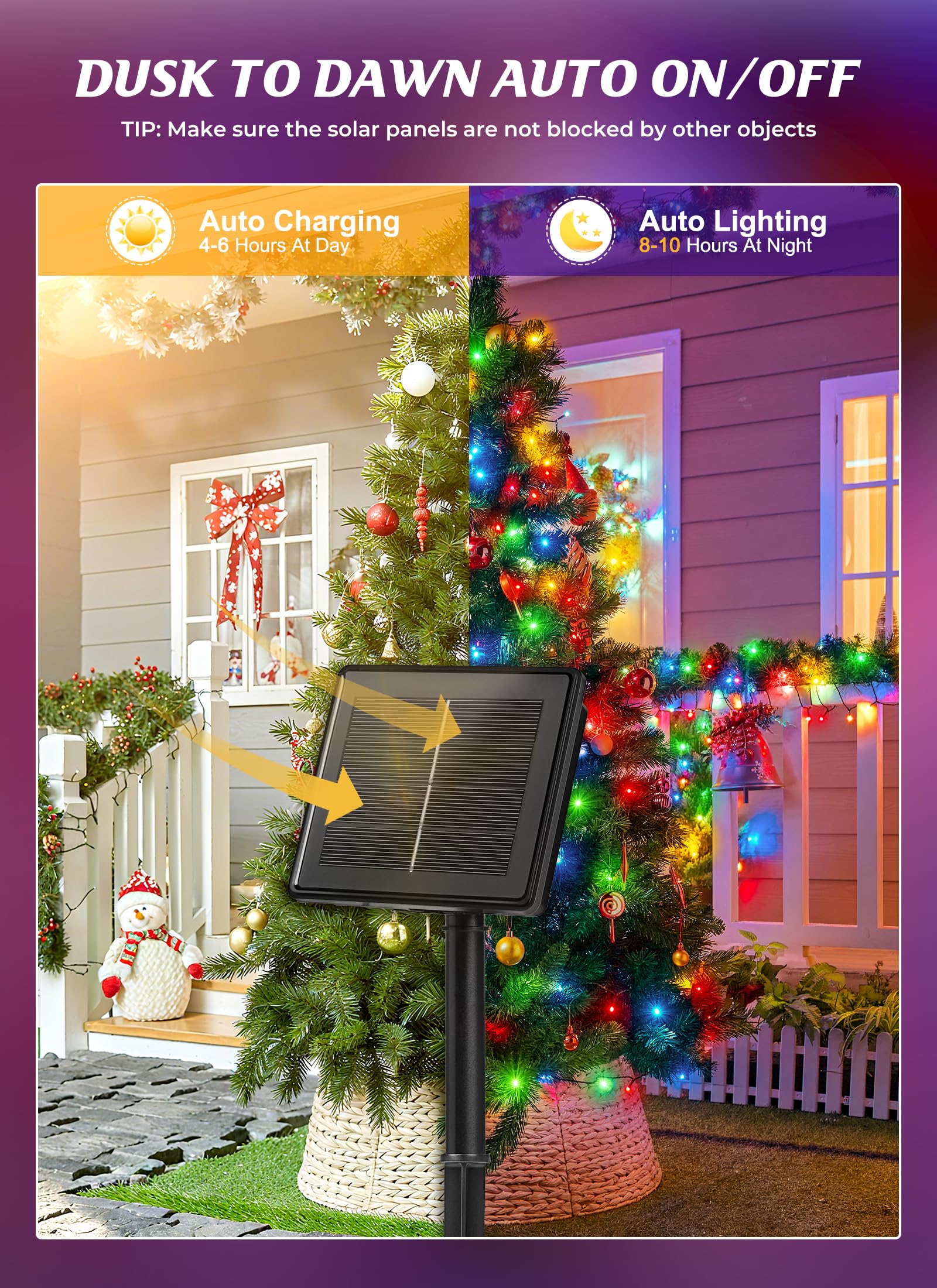 Brightown 400 LEDs multicolor twinkle lights; vivid color and energy-efficient glow for celebrations.